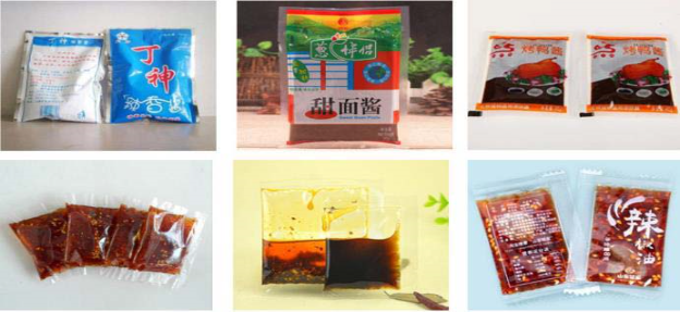 袋装水冰袋液体自动包装机包装袋子展示图