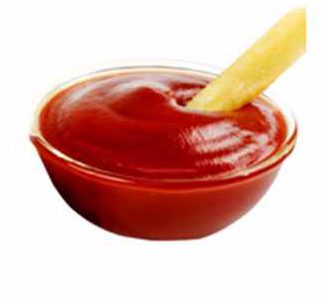 四边封番茄酱袋子展示